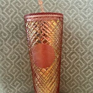 Starbucks Iridescent Pink Tumbler with Straw